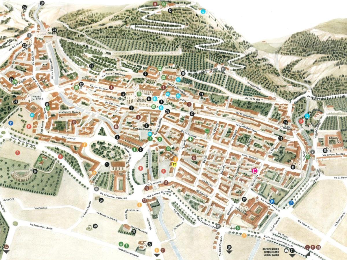 Casa Armanni - La Tua Casa Di Pietra Lejlighed Gubbio Eksteriør billede